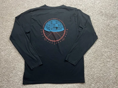 Mountain Hardwear Hombres XL Negro Manga Larga Gráfico Camiseta Cuello Redondo Cúpula Grados Foto 1 de 4