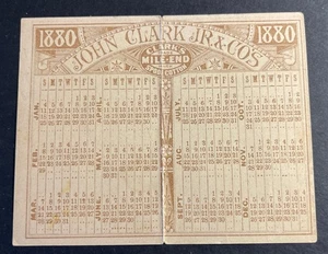 Clark’s Mile End Spool Cotton 1880 Calendar John Clark Jr & Co Girls in the Well - Picture 1 of 2