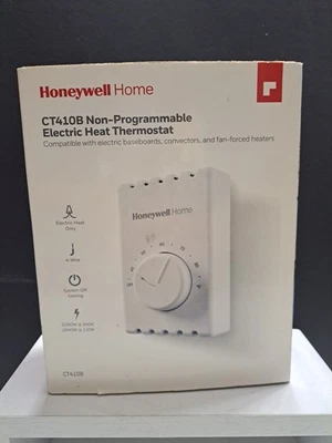 HONEYWELL HOME CT410B Non-Programmable Electric Heat Thermostat 120v/240v NEW - Image 1 of 2