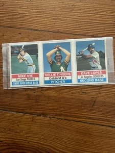 Mike Ivie Rollie Fingers Dave Lopes 1976 hostess pannello da baseball 3 giocatori - Foto 1 di 3
