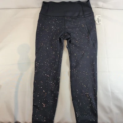 Leggings de compresión Gap Fit Sculpt Revolution largos azul marino oro rosa M Capri Foto 1 de 4