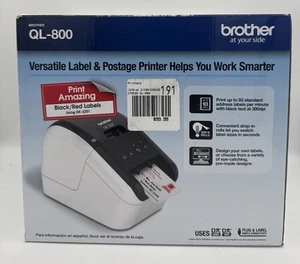 Brother QL-800 professioneller Hochgeschwindigkeits-USPS-Versandetikettendrucker NEU OVP - Bild 1 von 12