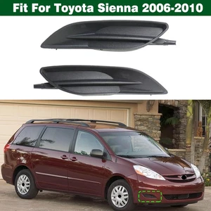 Pair Front Bumper Side Lower Covers Fog Light Bezels For Toyota Sienna 2006-2010 - Picture 1 of 16