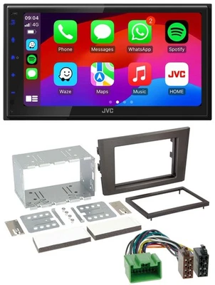 JVC Bluetooth 2DIN MP3 DAB USB Autoradio für Volvo XC 90 07-14 16 Pin - Bild 1 von 4