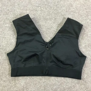 Tommie Copper Sport BH Damen XL schwarz Frontreißverschluss Kompressionsstütze - Bild 1 von 9