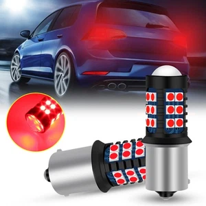 2Pcs 382 P21W 1156 BA15s Surper Bright RED Led Rear Stop Brake Light Bulbs 12v - Picture 1 of 10