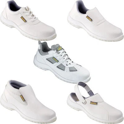 WICA Arbeitsschuhe Halbschuhe Clogs Slipper Stiefel Kochschuhe weiß SB S2 S3