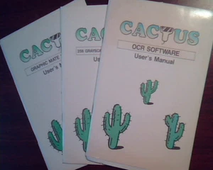 Cactus OCR Software User's Manual - Hand held Scanner IBM PC/XT/AT guide - Picture 1 of 5