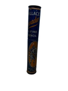 Vintage Wallace Invader pencil tin metal container - RARE ✏️ Inc - Picture 1 of 3
