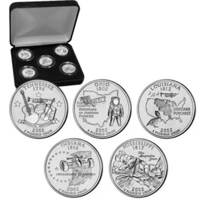 2002 Uncirculated State Quarter Sets - Picture 1 of 1