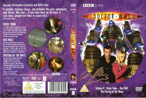Doctor Who: SERIES 1, VOLUME 4 DVD Cover Signed by Camille Coduri Cover