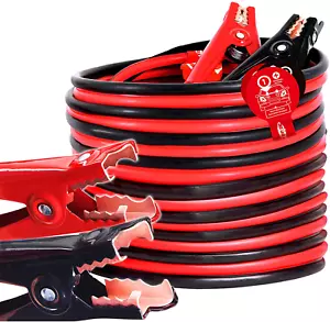 Jumper Cables 4 Gauge 20 Feet Heavy Duty Jump Starter Booster Cable 4AWG x 20Ft - Bild 1 von 6