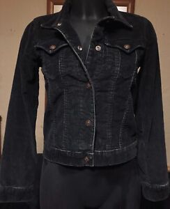 Vintage Earl Jeans Black Corduroy Jacket S RRP £178