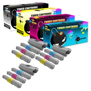 12 Toner Cartridge for OKI 330 MC561 MC562W MC361MFP C531dn C530dn C511dn - Picture 1 of 1