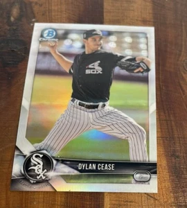 2018 Bowman Chrome Dylan Cease Refractor  Free Shipping - Picture 1 of 2