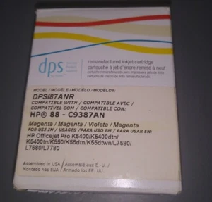 Abgelaufene DPS HP 88 Kompatible Magenta Tintenpatrone Versiegelt - Bild 1 von 4