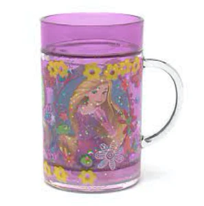 Disney Store Rapunzel and Maximus horse waterfill cup glass NEW  - Picture 1 of 3