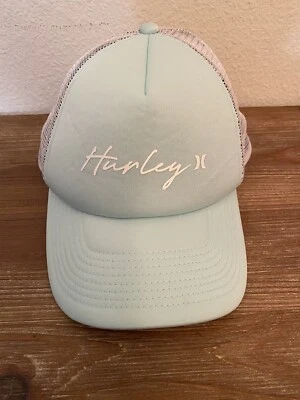 Sombrero de camionero Hurley Seafoam verde y blanco con cierre a presión para mujer Foto 1 de 4