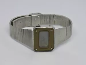 Seiko D031-401A Steel Day Date Quartz digital Dot matrix LCD Watch non working - Picture 1 of 8