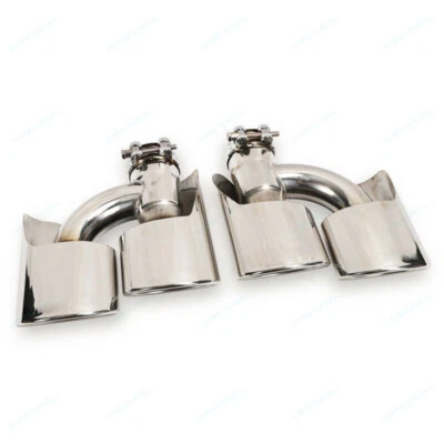 Par de tubos silenciadores de escape para Mercedes Benz W164 ML63 ML350 ML400 ML500 2007-14 Foto 1 de 4