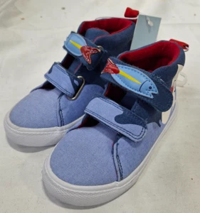 Toddler Boys' Axton Hook & Loop Sneakers Blue Sharks - Cat & Jack Size 7 (B-767) - Picture 1 of 1