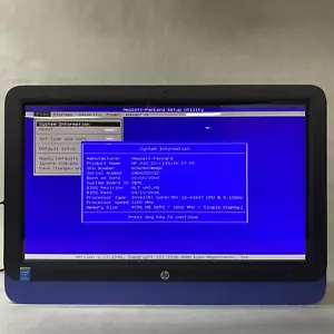 HP AIO 20-130xtb Touch 20" Intel Core i3-4160T 3,10 GHz 4 GB di RAM senza AC HDD OS - Foto 1 di 21