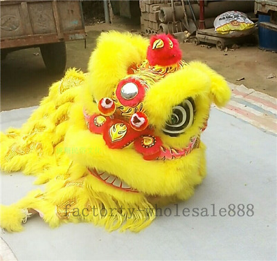Southern Lion Chinese Folk Art Lion Mascot Dance Costume Wool For Two Adult 2018 • 515.19$