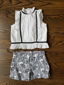 Janie and Jack Top and Shorts Size 6 - Picture 1 of 3