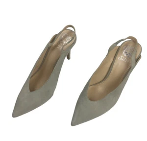 VINCE CAMUTO BHIANNA GRAY SUEDE SLINGBACK SIZE 9 - Picture 1 of 6