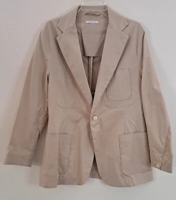 S.K. Blazer Manor Hill Corbata Hombres XL Algodón Tostado Sin Construir Doble Ventilación EE. UU. Foto 1 de 4