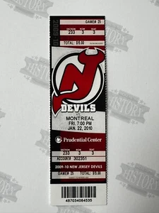 2010 Montreal Canadiens at New Jersey Devils Ticket 1/22/10 - Picture 1 of 1