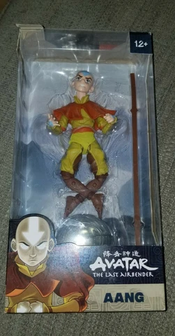 NIB Mcfarlane Toys Avatar The Last Airbender AANG 7" Action Figure Box Damaged Cover