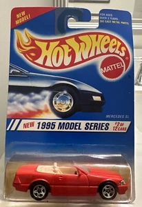 1995 Hot Wheels Red MERCEDES SL New Model Card #342 HW56-102923 - Picture 1 of 1