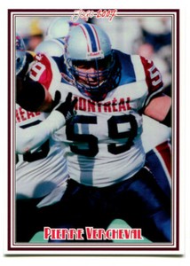 2007 Jogo CFL Pierre Vercheval #9w Montreal Alouettes Western Short Print