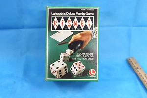 Juego de dados de acción rápida Lakeside 1975 de lujo familiar Kismet de colección - Imagen 1 de 5