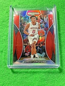 ROMEO LANGFORD RED PRIZM RC JERSEY#0 INDIANA HOOSIERS REFRACTOR 2019 Prizm DP 