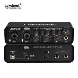 USB Audio Interface for PC Mac Music Recording Live Streaming 2 Channel UX22HD - Picture 1 of 6