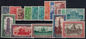 India 1949 SG 309-324 / SC 207-222 3P to 10R MOG MNH GEM CV $338.70 - Picture 1 of 2