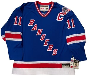 MARK MESSIER 1994 STANLEY CUP NEW YORK RANGERS CCM JERSEY XL - Picture 1 of 6
