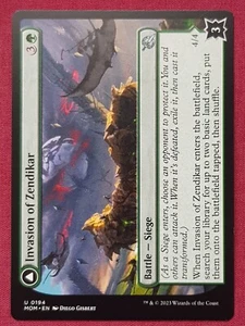 Magic The Gathering MARCH OF THE MACHINE INVASION OF ZENDIKAR green card MTG - Picture 1 of 2