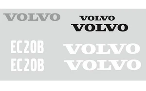 KIT COMPLETO DE CALCOMANÍAS VOLVO EC20B JUEGO DE PEGATINAS EXCAVADORA - Imagen 1 de 2