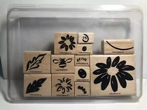 Stampin' Up! 2000 vintage Estampillas de goma DAISY definitivamente decorativas NUEVAS - Imagen 1 de 4