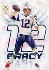 "Goat Series" Tom Brady  12/23 Sketch Card Limited 2/50 John Rudolph Signed
