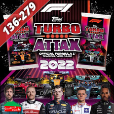 Topps Turbo Attax Formula 1 F1 2022 #136-279 Base Cards YOU CHOOSE