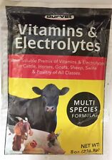 Durvet Vitamins & Electrolytes 8oz For Poultry Swine Ruminants & Horses