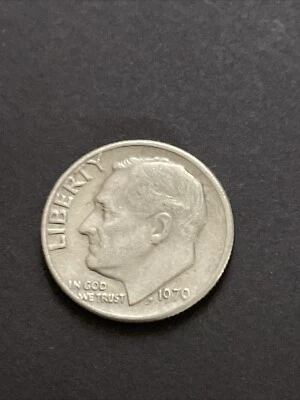 1970 Roosevelt Dime Error FS-901, Proof Style Reverse  - Image 1 of 4