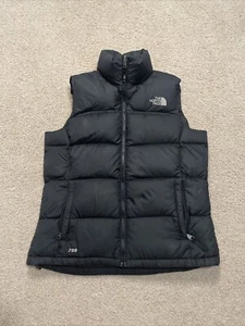 Chaleco acolchado The North Face 700 relleno plumón de ganso para mujer talla mediana cremallera completa usado en excelente estado - Imagen 1 de 6