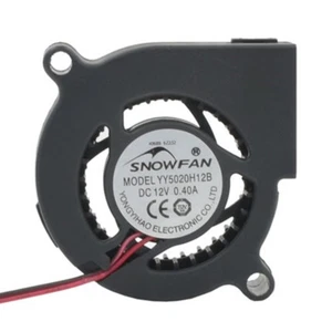 1PC YY5020H12B 12V 0.40A 5020 Turbo Fan Ball Blower Diagonal Pitch 58MM NEW - Afbeelding 1 van 7