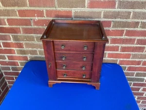 Antique Miniature English Wellington Chest - Picture 1 of 13