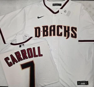 Maglietta 40411 Arizona Diamondbacks CORBIN CARROLL KETEL MARTE 100% REALE WHT - Foto 1 di 9